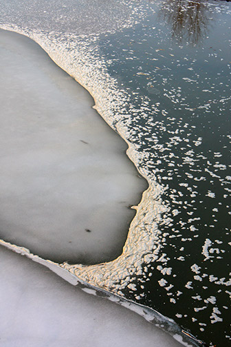 Abstract ice and water